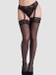 Lovehoney Bas cuisses en dentelle noire transparente