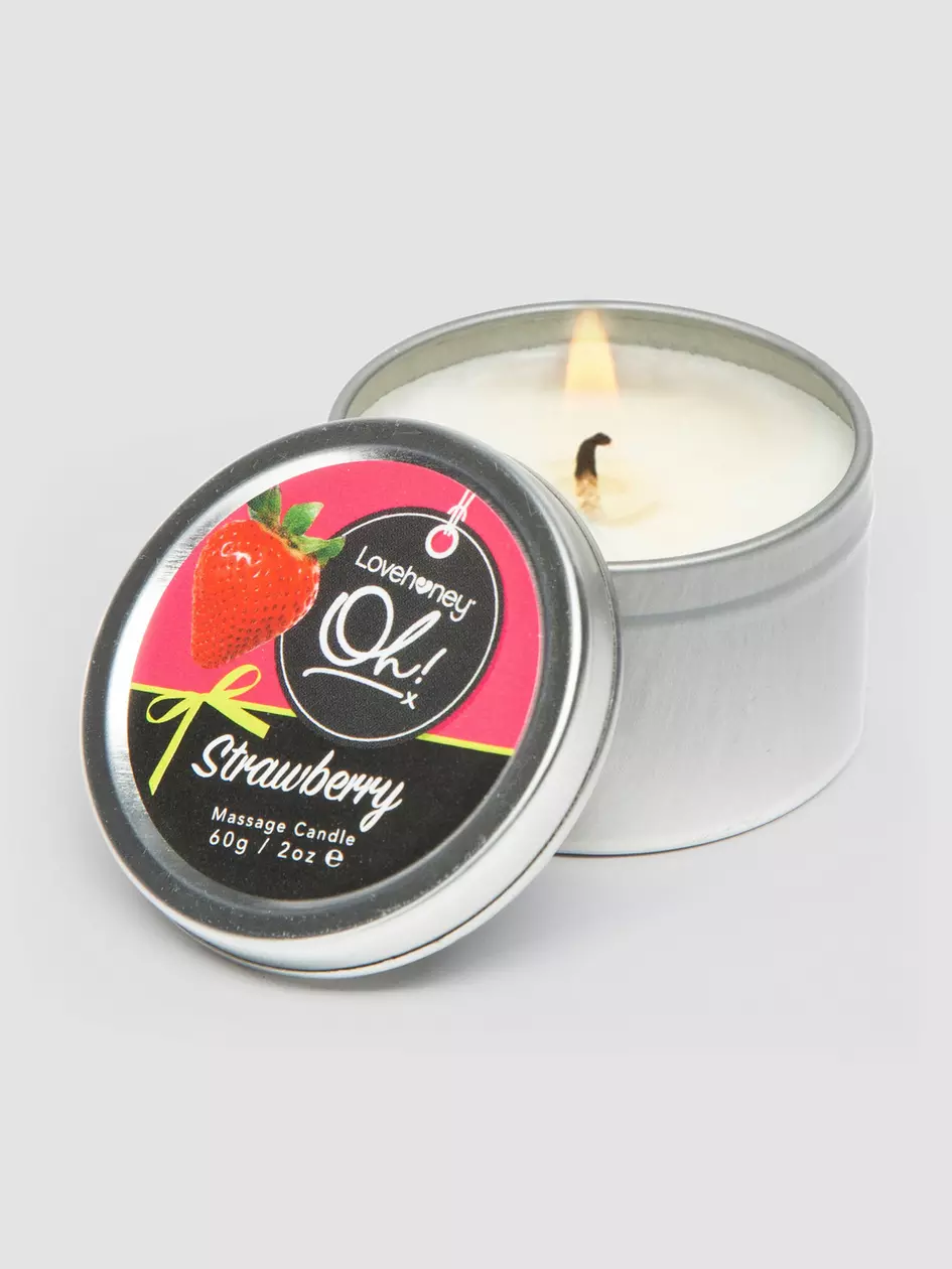 Strawberry Lickable Massage Candle