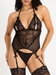 Lovehoney Peek-a-Boo Merry Widow Bustier Set 