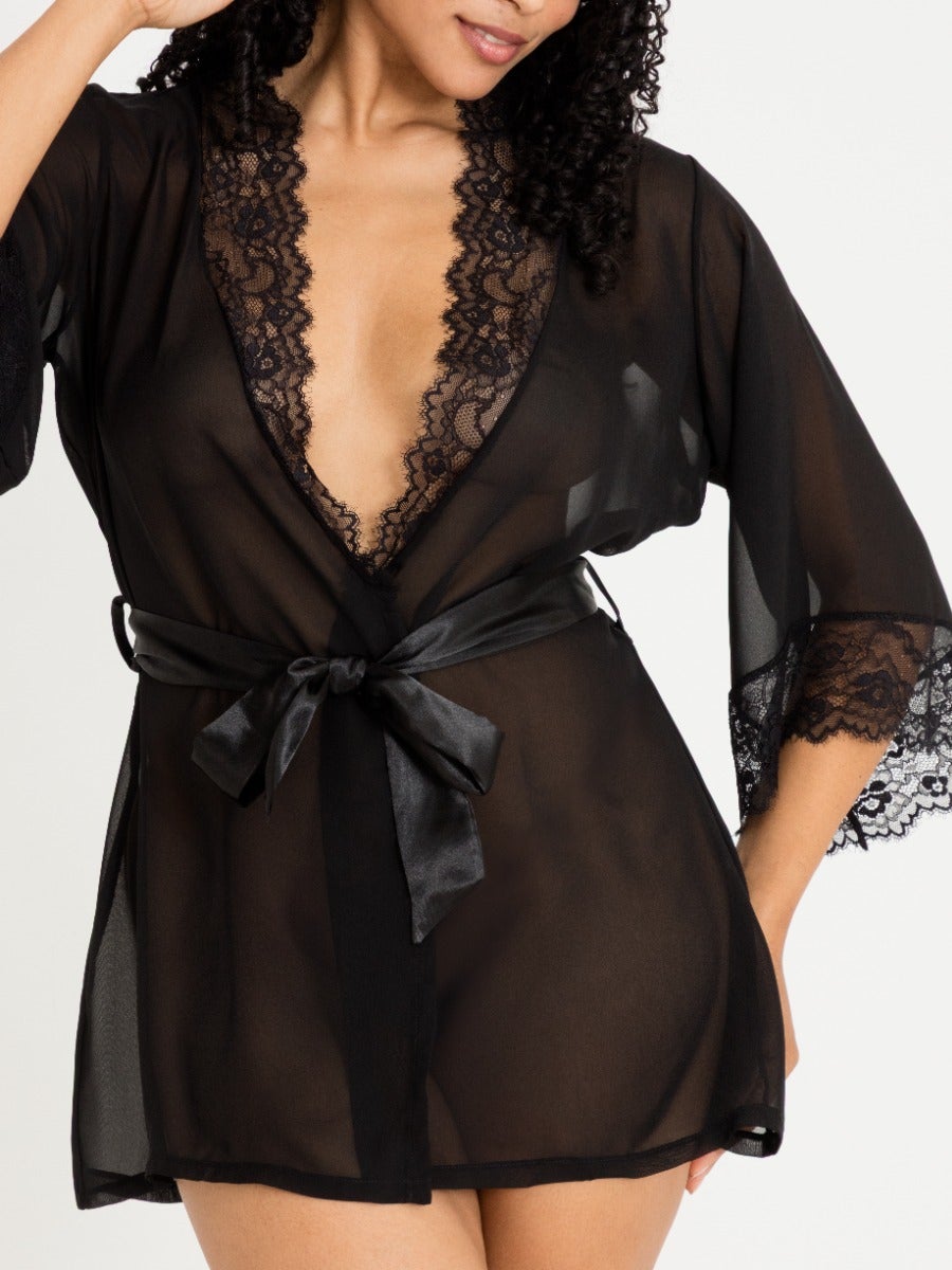 Lovehoney Barely There Robe (schwarz), One Size - Amorana