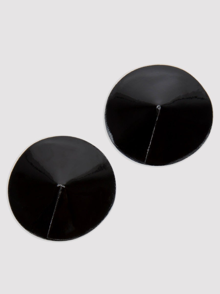 Lovehoney Oh! Runde Nippelsticker in Lackoptik - Amorana