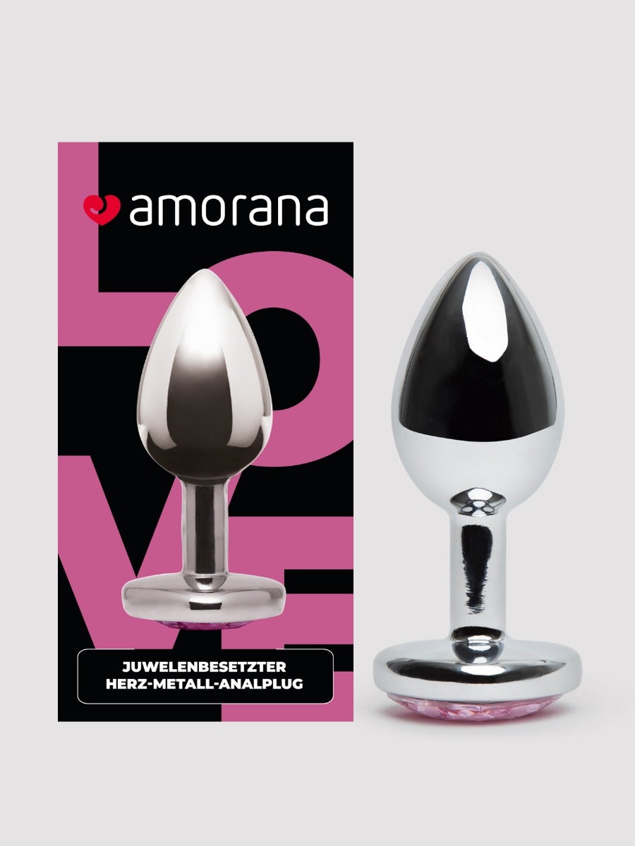 Amorana Love Juwelenbesetzter Herz-Analplug - Amorana