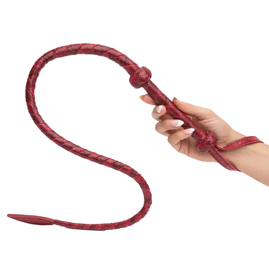 Image of Bondage Boutique Faux Snakeskin Whip