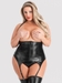 Lovehoney Fierce Wet Look Underbust Bustier Set
