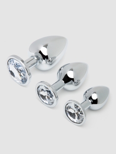 Lovehoney Set de Plugs Anaux en M&eacute;tal avec Cristal