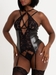 Lovehoney Fierce Romance Wet Look & Lace Set