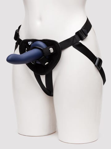 Lovehoney Blue Velvet Silicone Strap-On Harness Kit