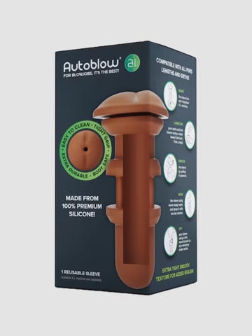 Autoblow A.I. Silicone Anus Sleeve Brown