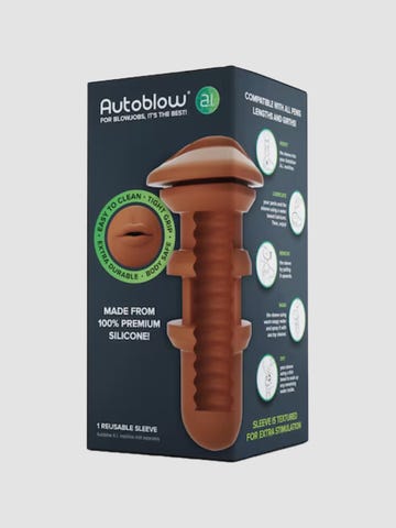 Autoblow A.I. Silicone Mouth Sleeve Brown
