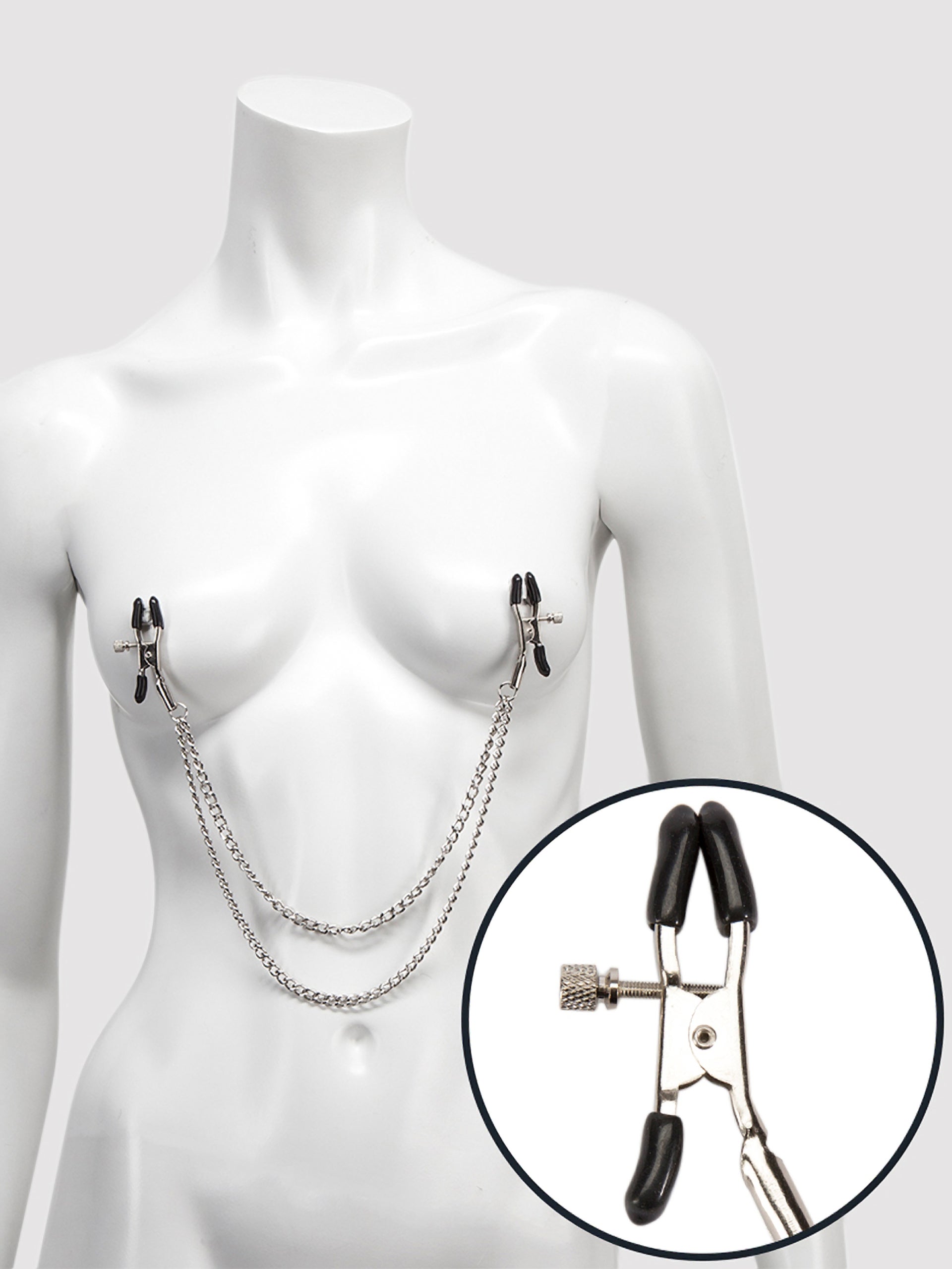 Image of Bondage Boutique Nippelklemmen mit Doppelkette