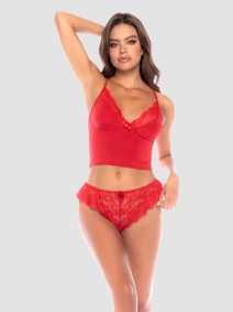 Mapale Zweiteiliges Set mit Spitzenverzierung und Trägertop