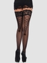 Leg-Avenue Sheer Stay Up mit Kunstspitze und Rückennaht