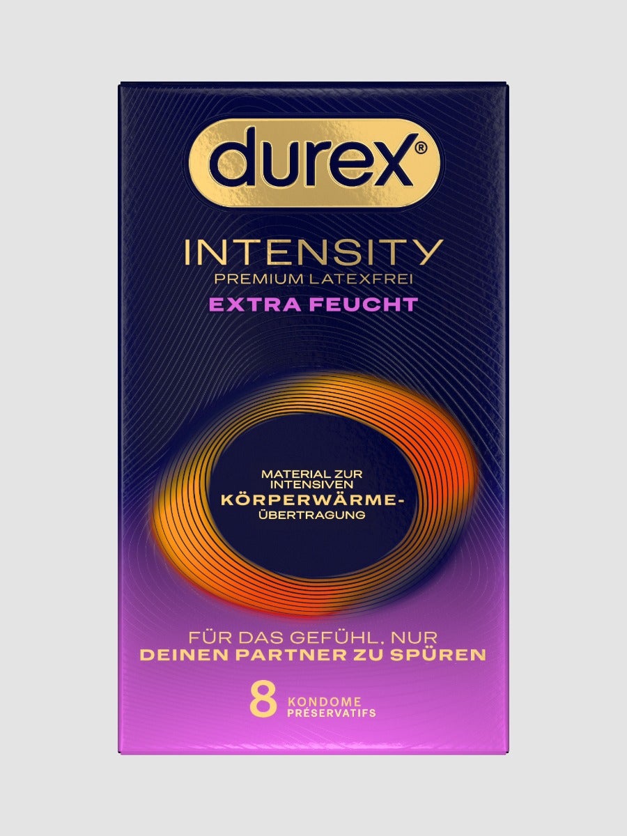 Durex Intensity Extra Feucht Premium Körperwärme übertragbares Kondom  - Amorana