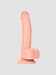 Real Rock Gebogener Realistischer Dildo mit Hoden und Saugnapf