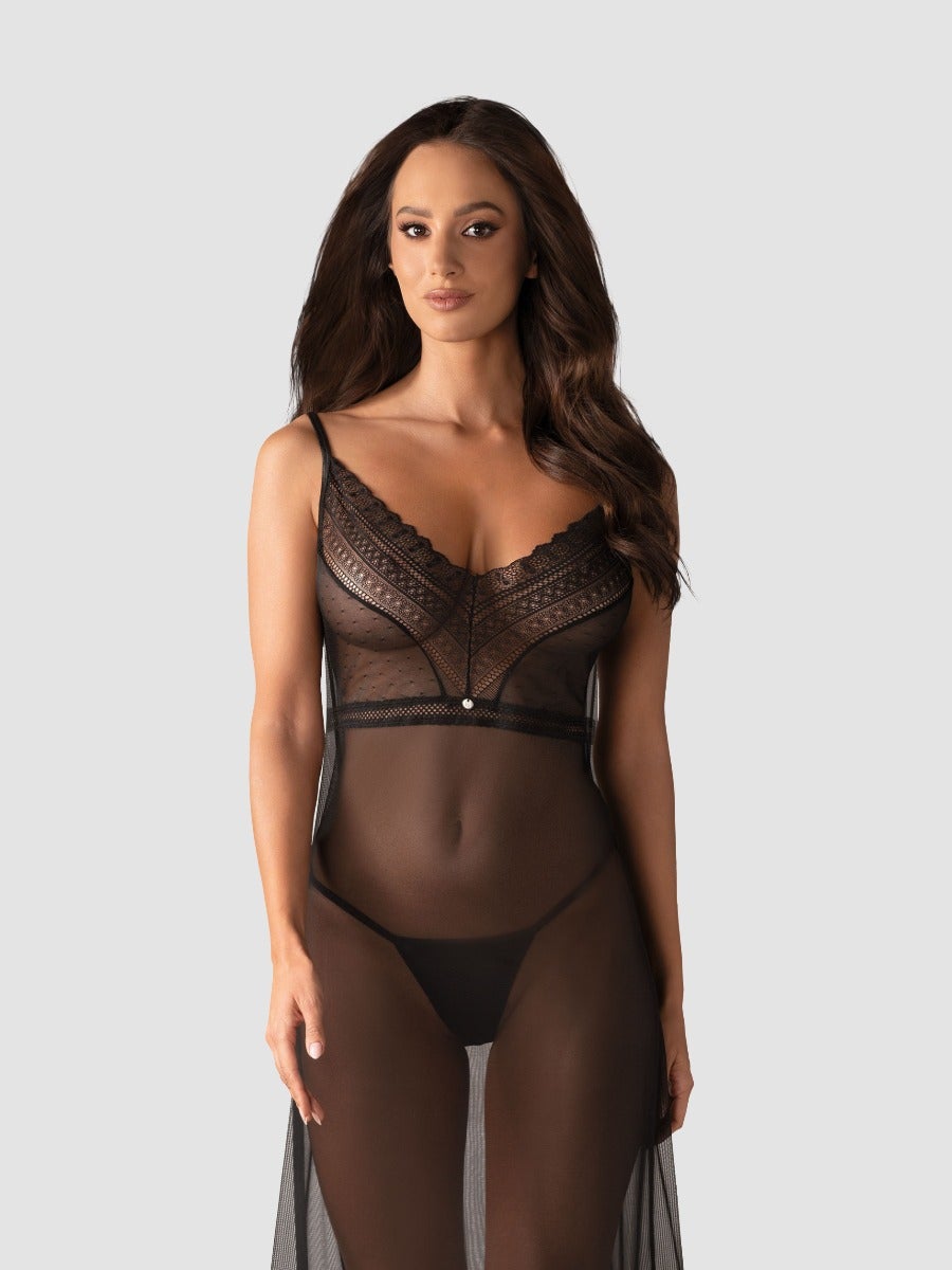 Obsessive Estiqua chemise XS/S Kleidchen & String, XS/S - Amorana