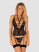 Obsessive Alessya Corset et String avec des Détails en Dentelle