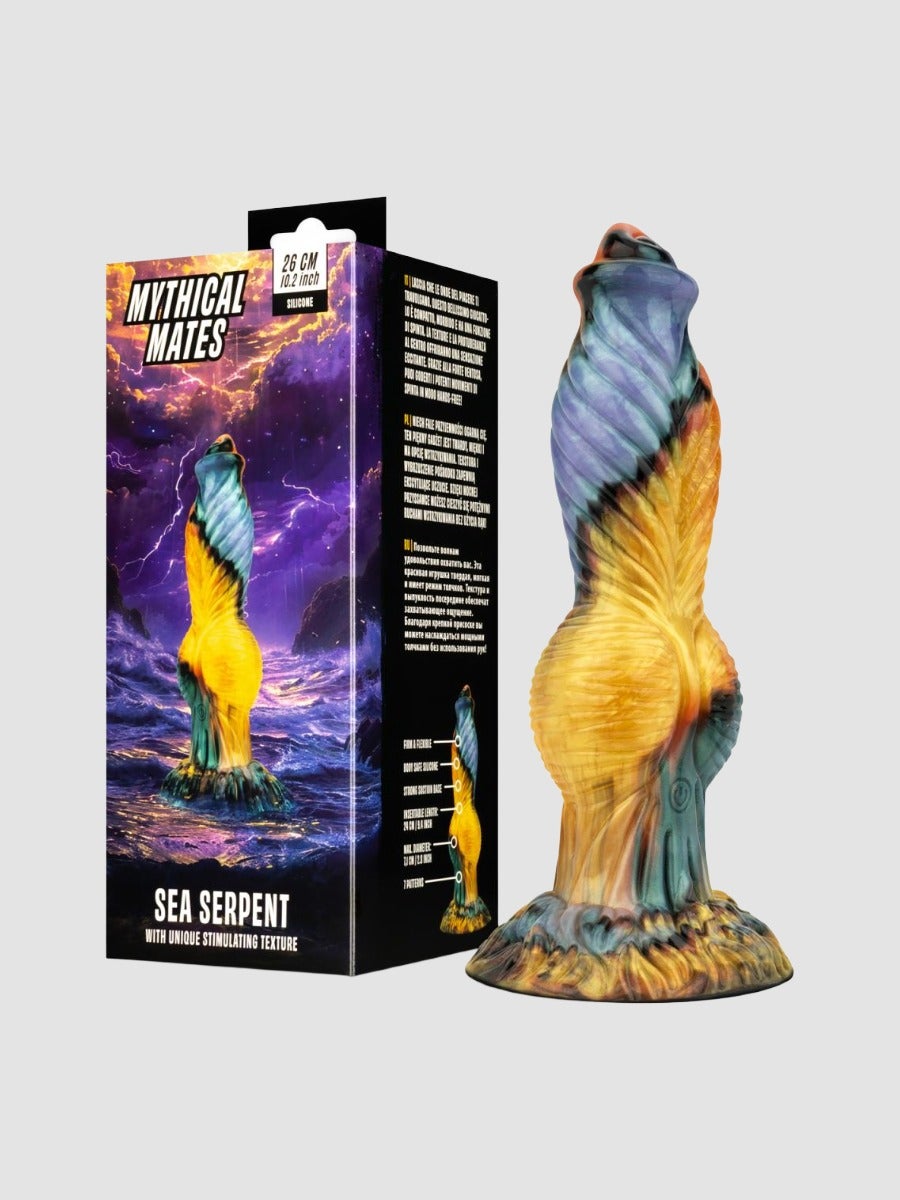 Mythical-Mates Sea Serpent Vibrations-Dildo mit Stossfunktion - Amorana
