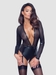 Cottelli Long-sleeved Bodysuit with open Crotch