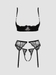 Cottelli Lace Bra Set with Open Crotch