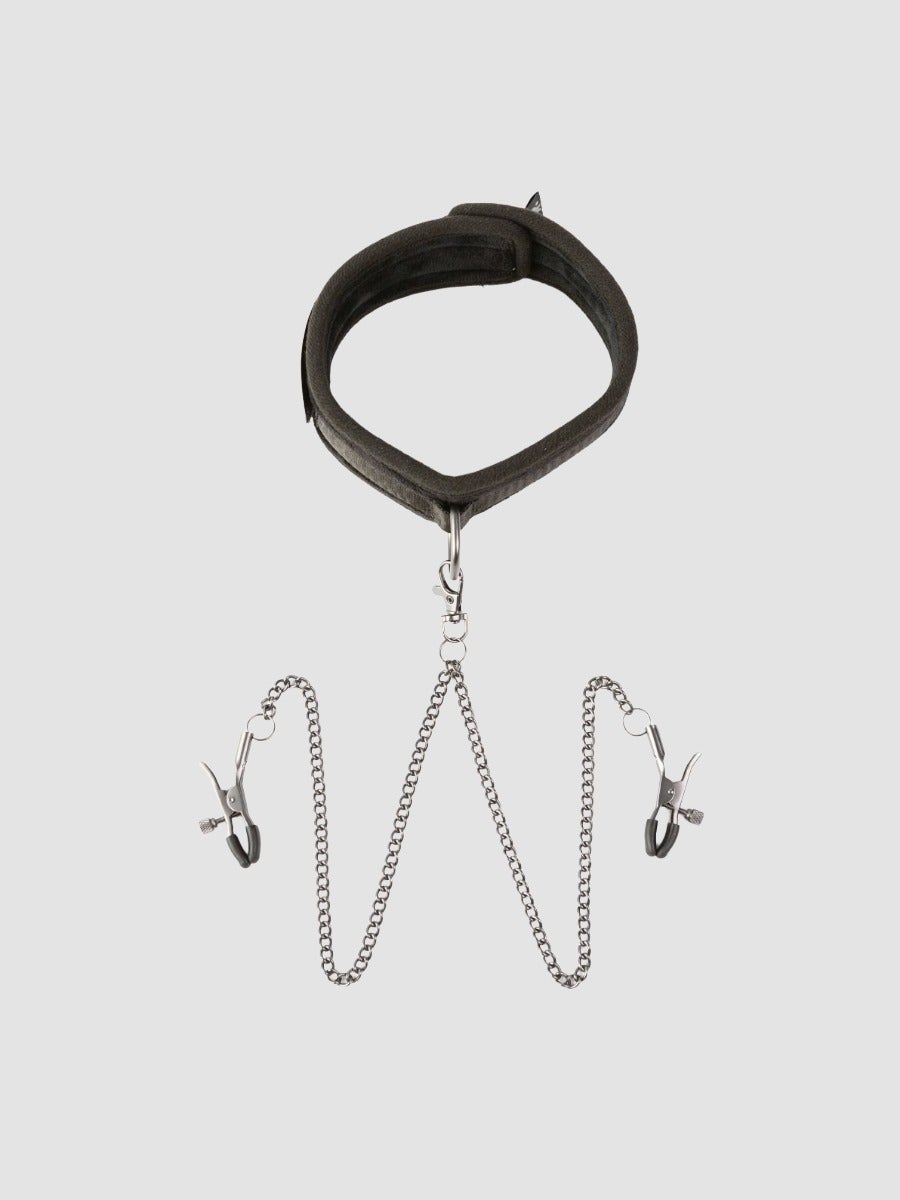 SEI-MIO Halsband mit Nippelklemmen-Set - Amorana