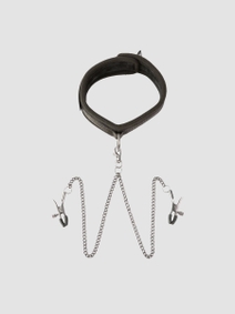 SEI-MIO Halsband mit Nippelklemmen-Set