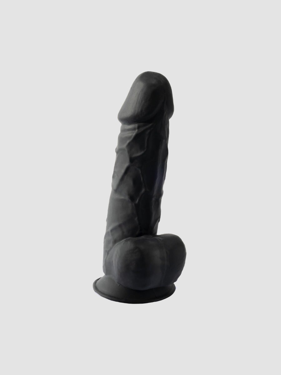 SILEXD Girthy Dual Density Realistic Silicone Dildo, Farbe: Schwarz, Grösse: 8.5 Inch, Schwarz - Amorana