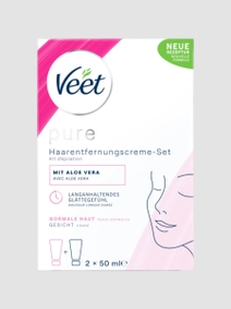 Veet Pure Gesichts-Haarentfernungscreme-Set