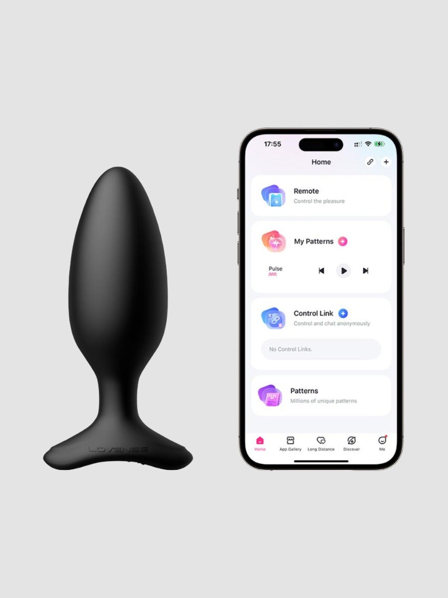 Lovense Hush 2 Vibrating Butt Plug App Controlled, Grösse: M, M - Amorana