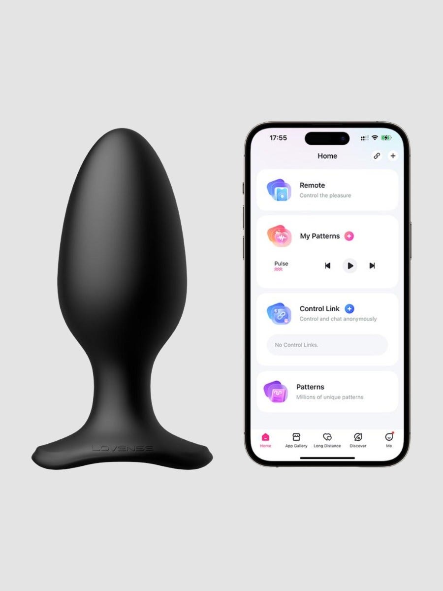 Lovense Hush 2 Vibrating Butt Plug App Controlled, Grösse: L, L - Amorana