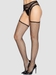 Leg-Avenue Netzstrümpfe mit Verziertem Strumpfgürtel