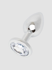 Lovehoney Aluminum Anal Plug Mit Edelsteinbesatz In Silber