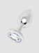 Lovehoney Aluminum Anal Plug Mit Edelsteinbesatz In Silber