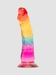Excellent Power Regenbogenfarben Transparenter Dildo