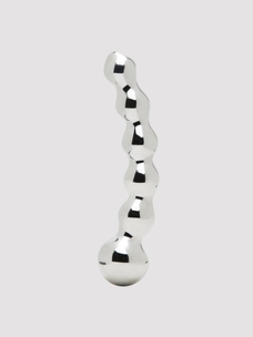 Desire Luxury Beaded Stainless Steel Dildo gebogen
