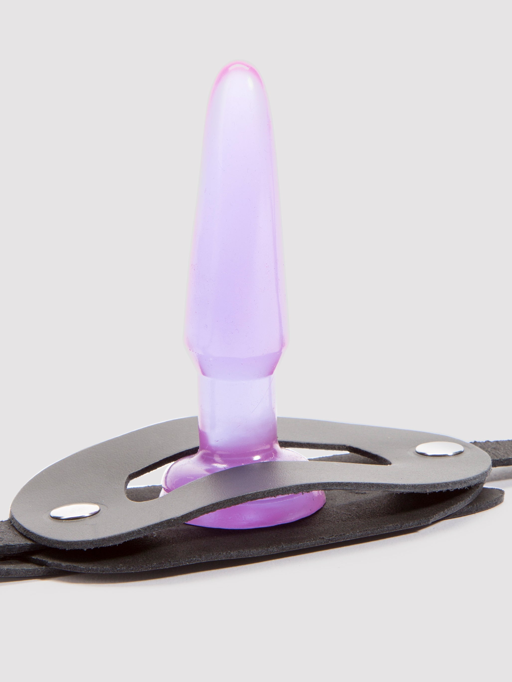 DOMINIX Deluxe Analplug Leder-Harness mit Penisring - Amorana