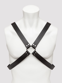 DOMINIX Deluxe Harnais en Cuir à Bandoulière