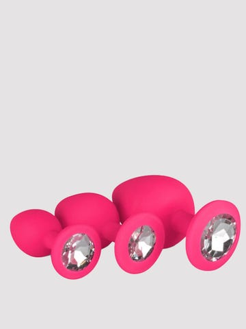 Easytoys Diamond plug set anal plug pink stehend