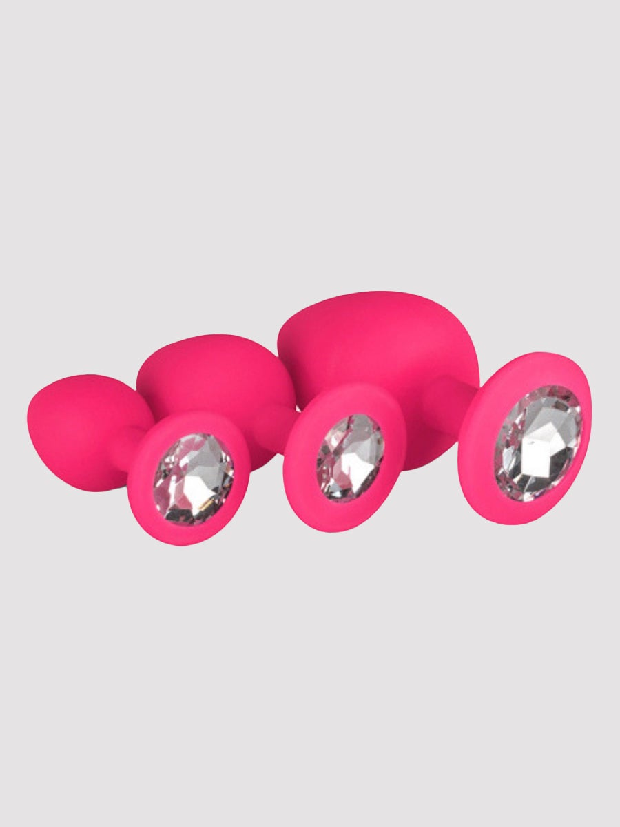 EasyToys Diamond Plug Set Anal Plug, Pink - Amorana
