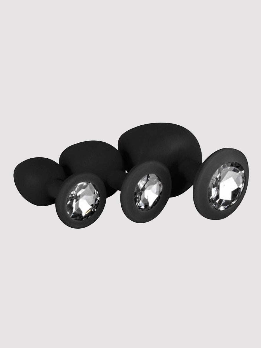 EasyToys Diamond Plug Set Anal Plug, Schwarz - Amorana