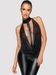 Noir-Handmade Overall Choker Catsuit