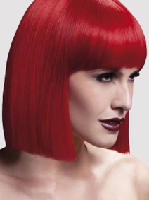 fever lola red perücke closeup vorne Amorana