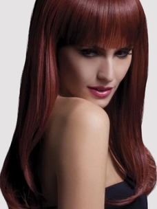 fever sienna auburn per&uuml;cke closeup vorne Amorana