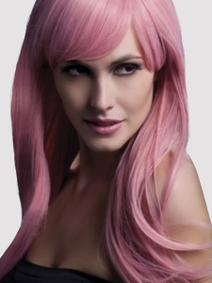 fever sienna pastel pink perücke closeup vorne Amorana