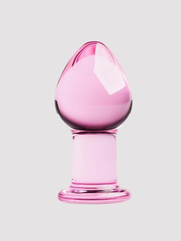 gildo Pink glass plug no 13 analplu frontbild amorana