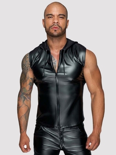 noir handmade kapuzenshirt men amorana front