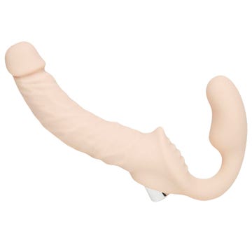 Lifelike Lover Luxe Posable Realistic Vibrating Strapless Strap-On amorana seitlich