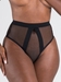 Lovehoney String taille haute résille noir