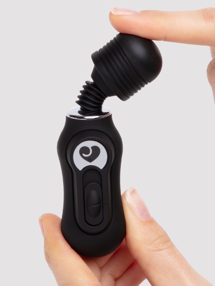 Lovehoney 3-stufiger Micro Magic Wand Vibrator, Schwarz - Amorana