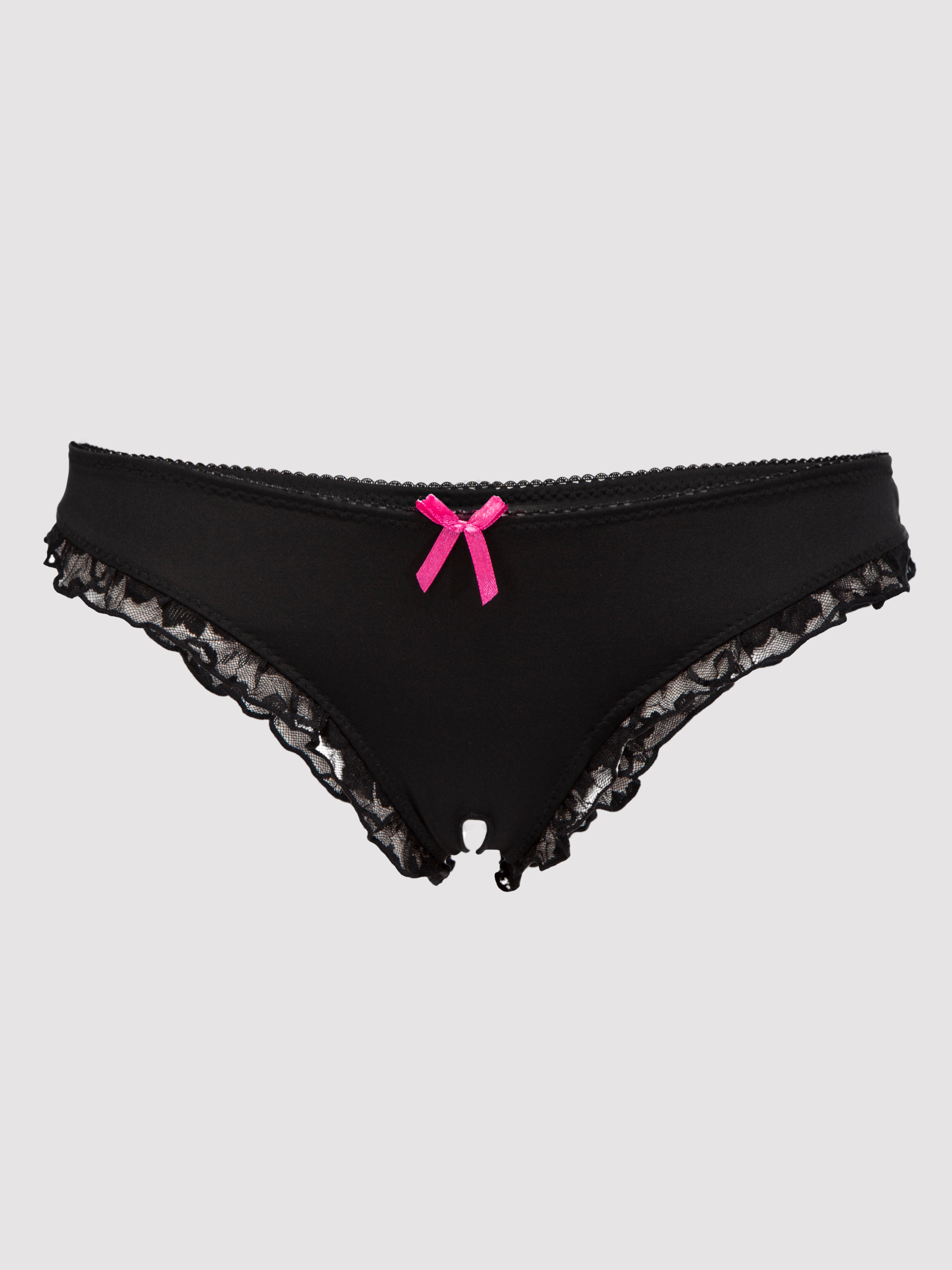 Image of Lovehoney Ouvert-Höschen, Schwarz - S / M - Amorana