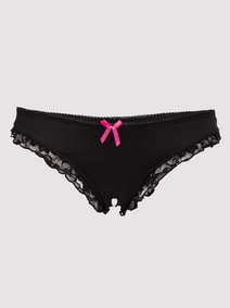 Lovehoney Culotte fendue ajourée dentelle